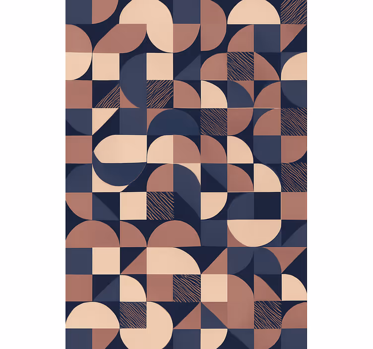 Yetişkin odası duvar kağıdı mor geometrik desen - TenStickers