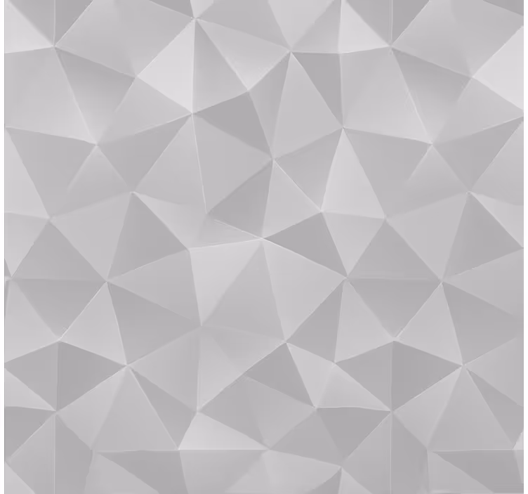 Oturma odası duvar kağıdı açık gri 3d Üçgenler - TenStickers