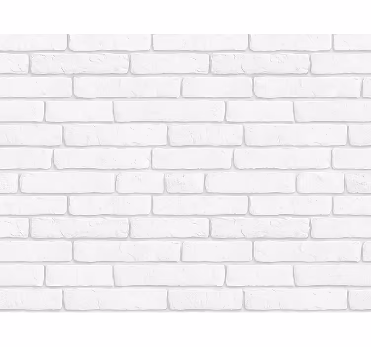Oturma odası duvar kağıdı beyaz taş efekti - TenStickers