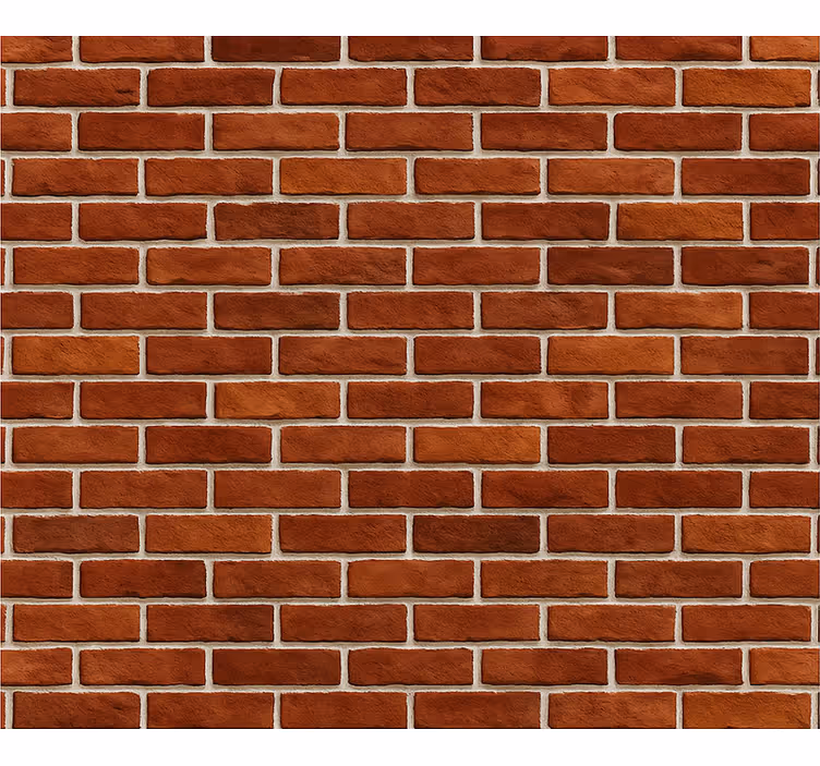 Oturma odası duvar kağıdı klasik kırmızı tuğla dokusu - TenStickers