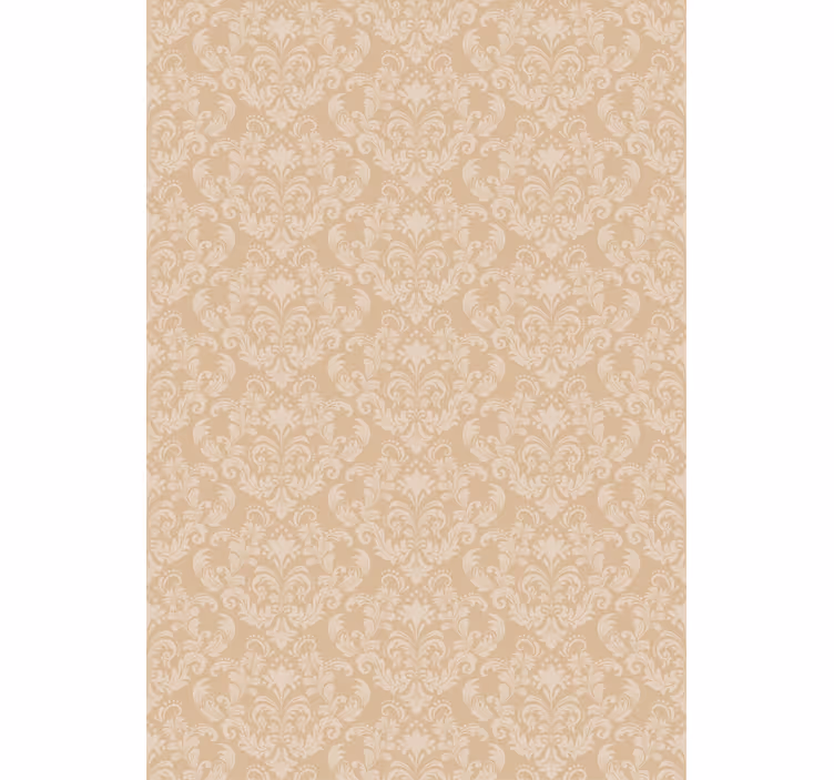Yetişkin odası duvar kağıdı bej damask desen - TenStickers
