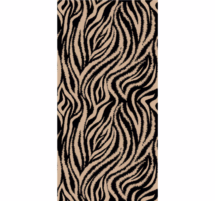 Yetişkin odası duvar kağıdı zebra Çizgileri deseni - TenStickers