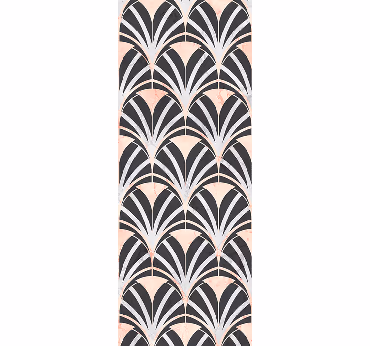 Yatak odası duvar kağıdı art deco mermer desenli - TenStickers
