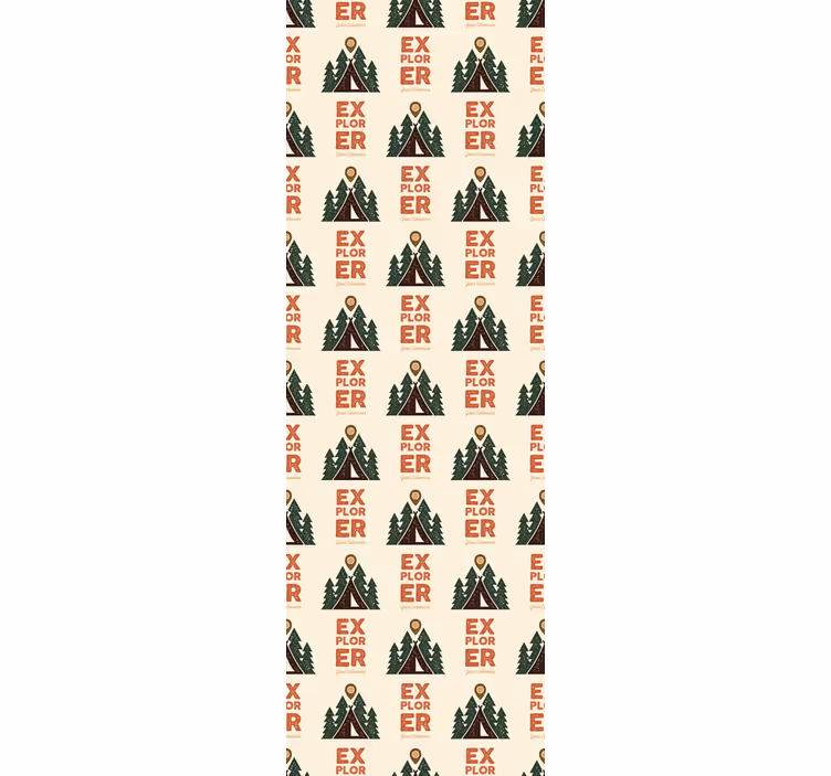Yatak odası duvar kağıdı kamp macerasını keşfetmek - TenStickers