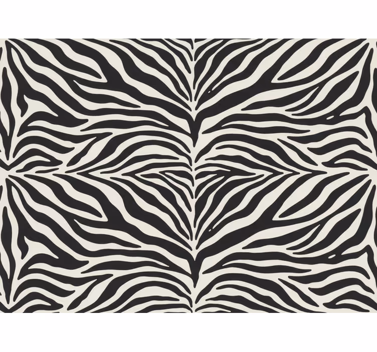 Zebra duvar kağıtları - gerçekçi zebra deseni - TenStickers