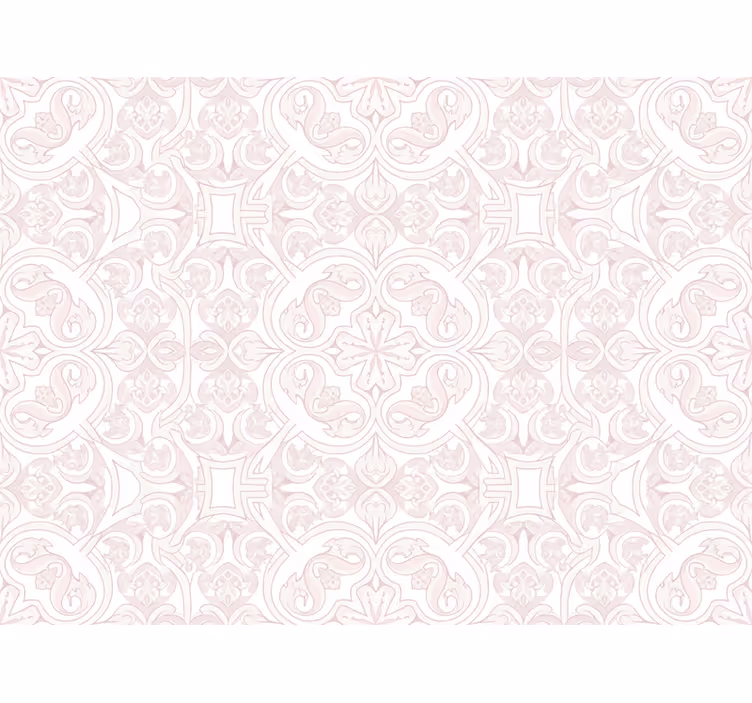 Sanat duvar kağıdı akdeniz deseni açık pembe - TenStickers