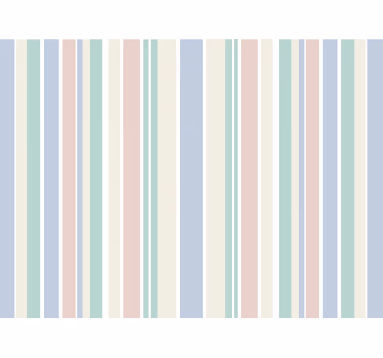 Dikey çizgili duvar kağıdı açık pastel çizgiler - TenStickers