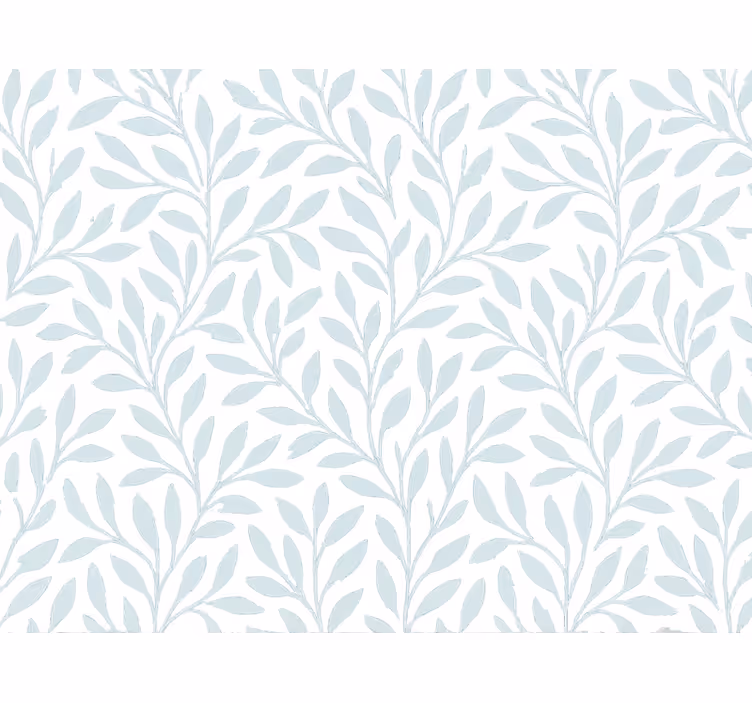 Yaprak duvar kağıdı açık mavi foliage - TenStickers
