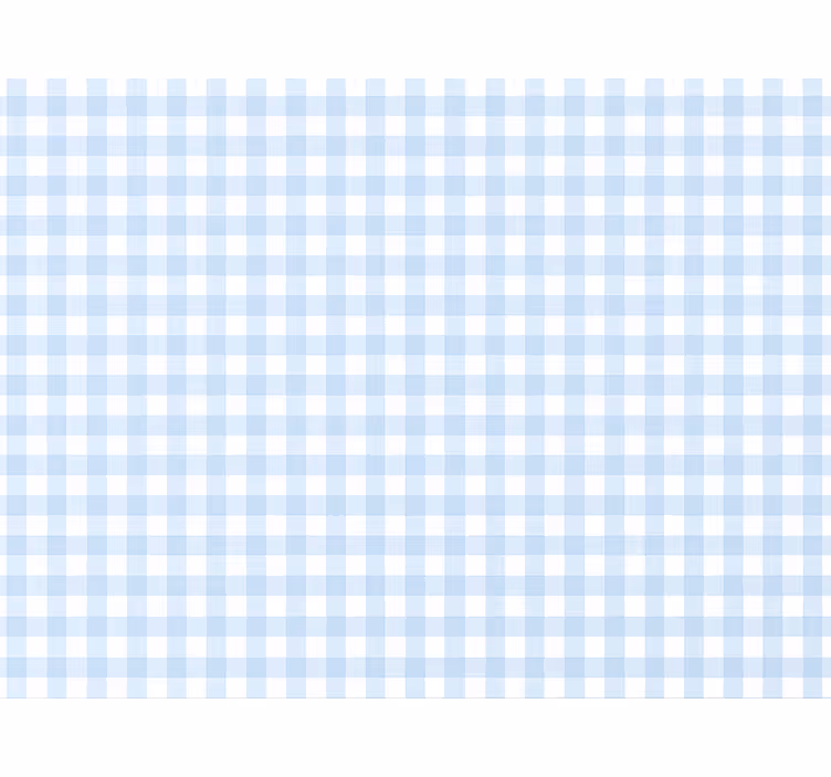 Kare duvar kağıdı açık mavi gingham - TenStickers
