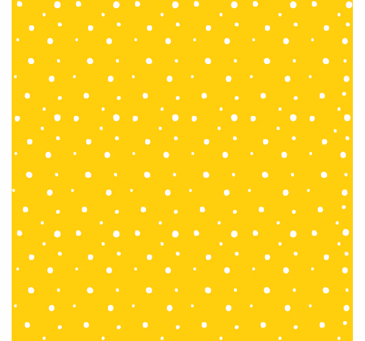 Sarı duvar kağıdı daireler deseni - TenStickers