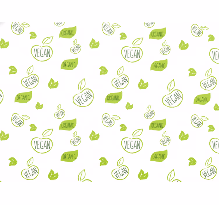 Beyaz duvar kağıdı vegan %100 - TenStickers