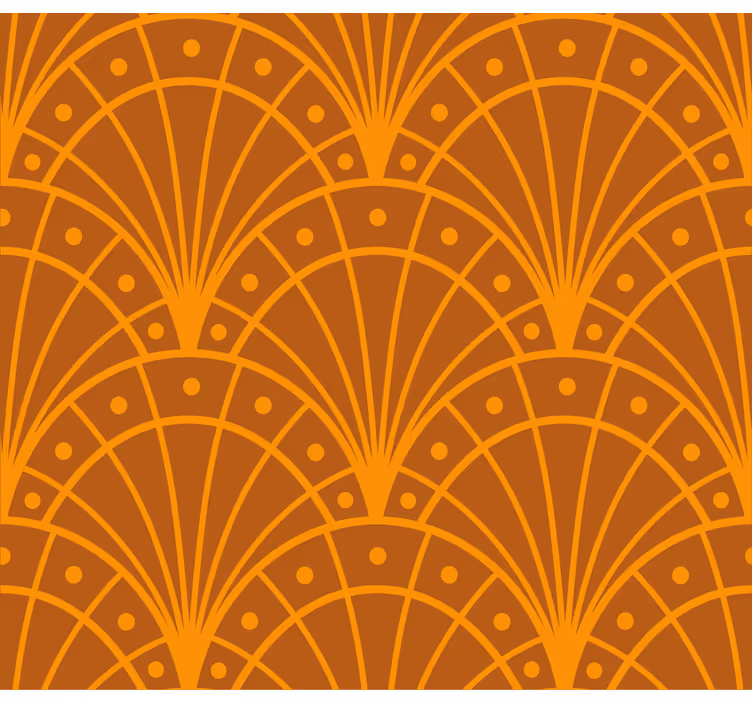 Portakal duvar kağıdı şık portakal artdeco - TenStickers