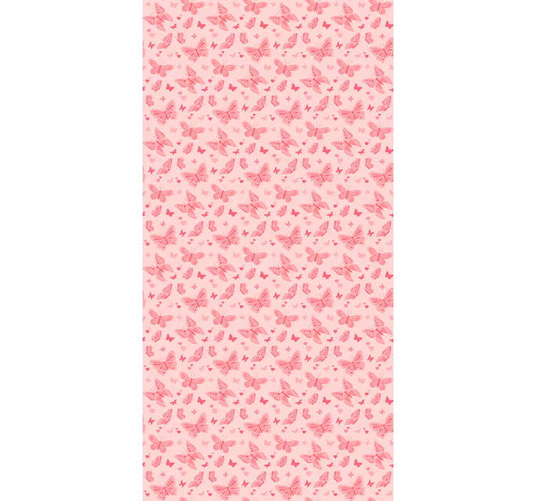 Pembe duvar kağıdı - pembe duvar dekorasyonu - TenStickers