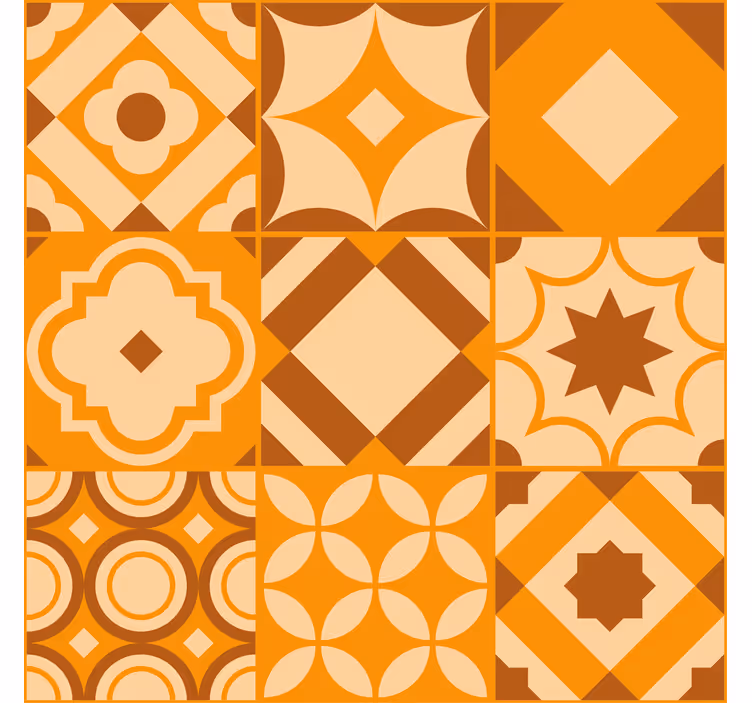 Terracotta duvar kağıdı rustik karolar - TenStickers