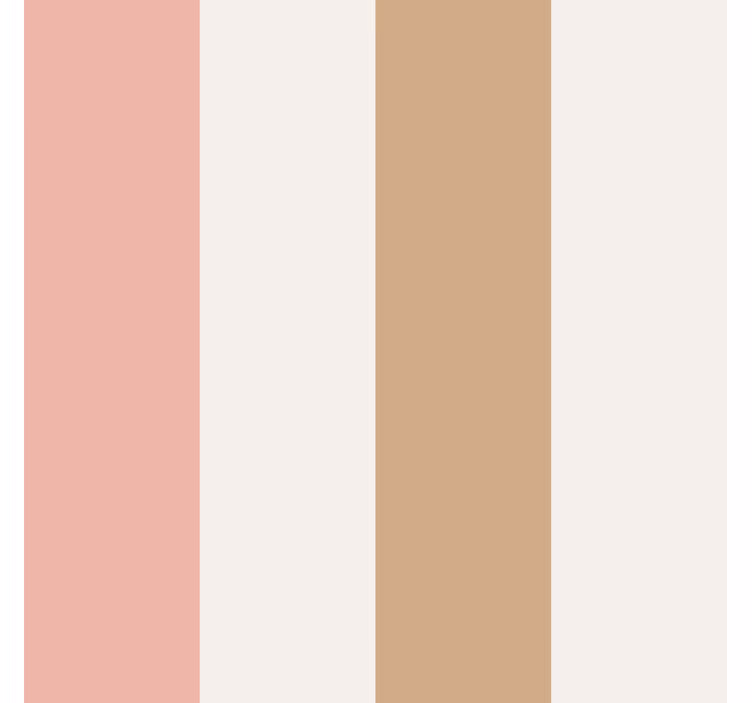 Dikey çizgili duvar kağıdı kahverengi ve pembe pastel - TenStickers