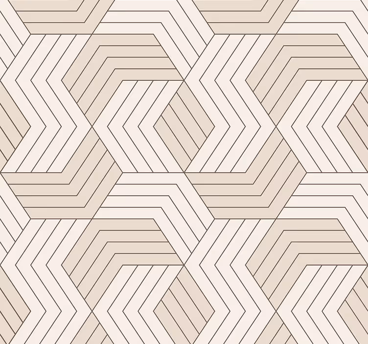 Küpleri ile geometrik duvar kağıdı - TenStickers