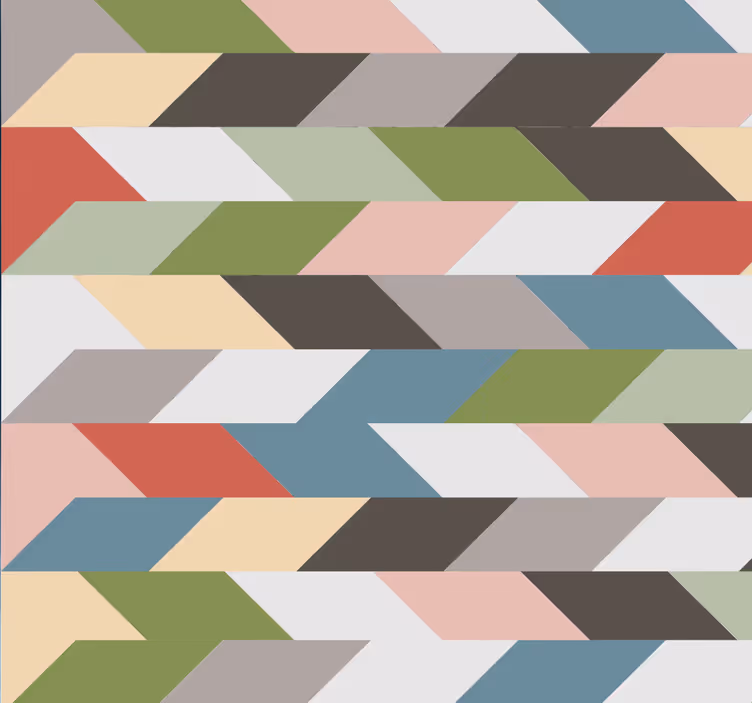 Modern geometrik duvar kağıdı - TenStickers
