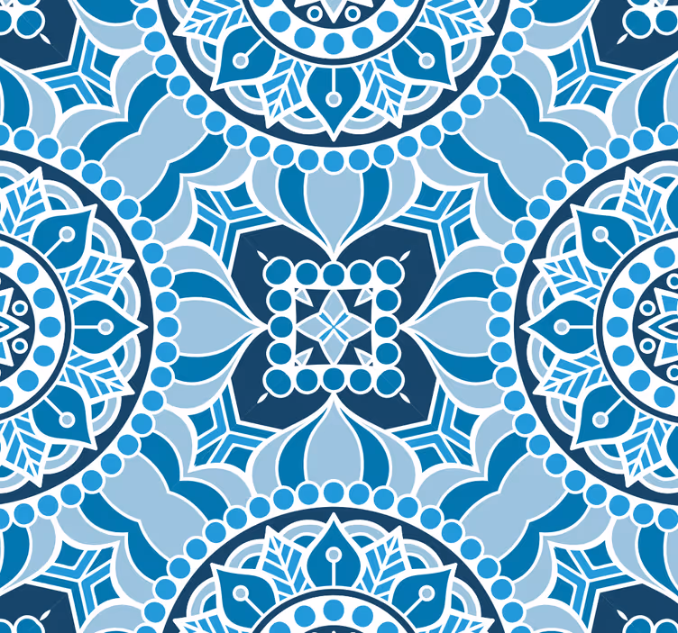 Süs duvar kağıdı mandala tarzı - TenStickers