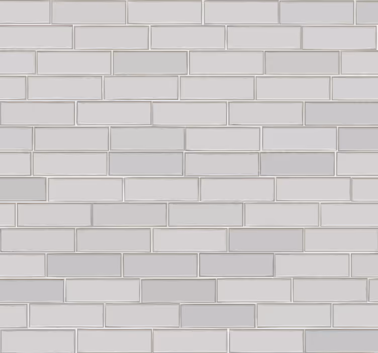 Beyaz tuğla dokulu duvar kağıdı - TenStickers