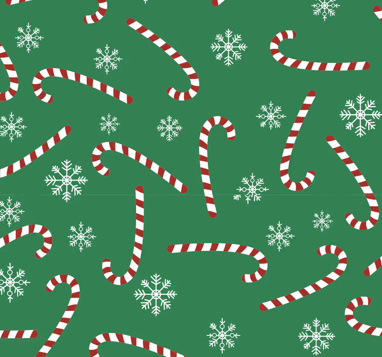 şeker noel yatak odası duvar kağıdı - TenStickers