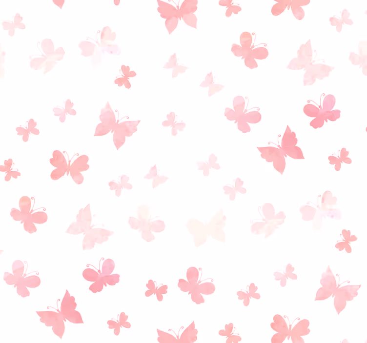 Pembe kelebekler kelebek duvar kağıdı - TenStickers