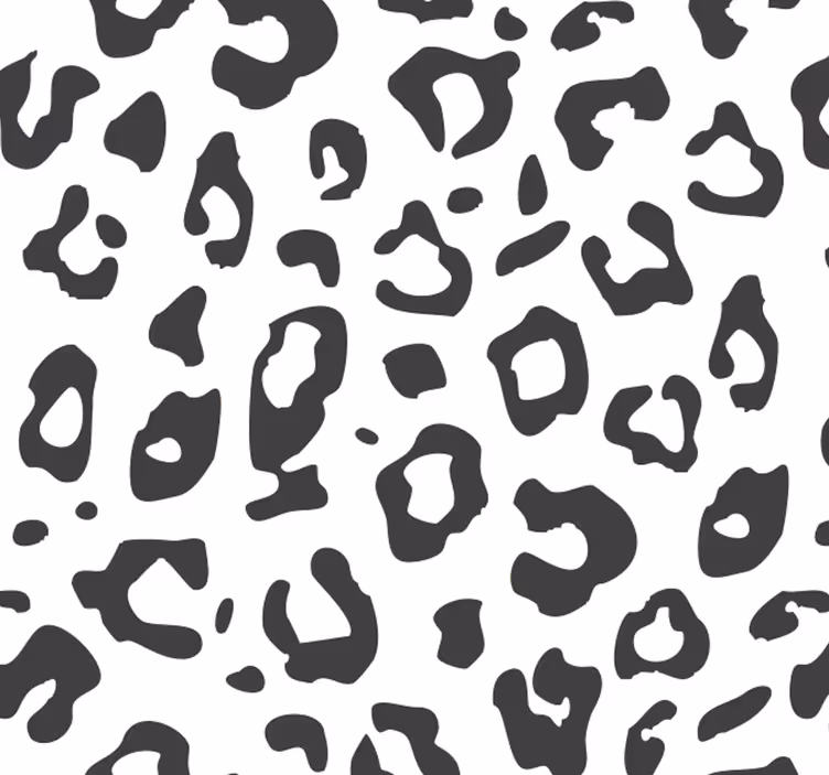 Siyah leopar hayvan duvar kağıdı - TenStickers