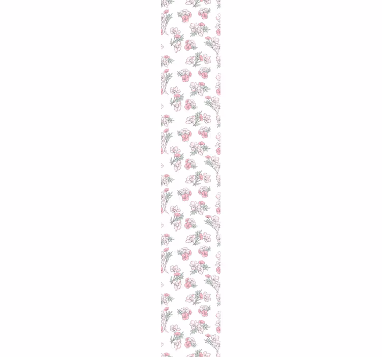 Pembe çiçek tonları duvar kağıdı - TenStickers
