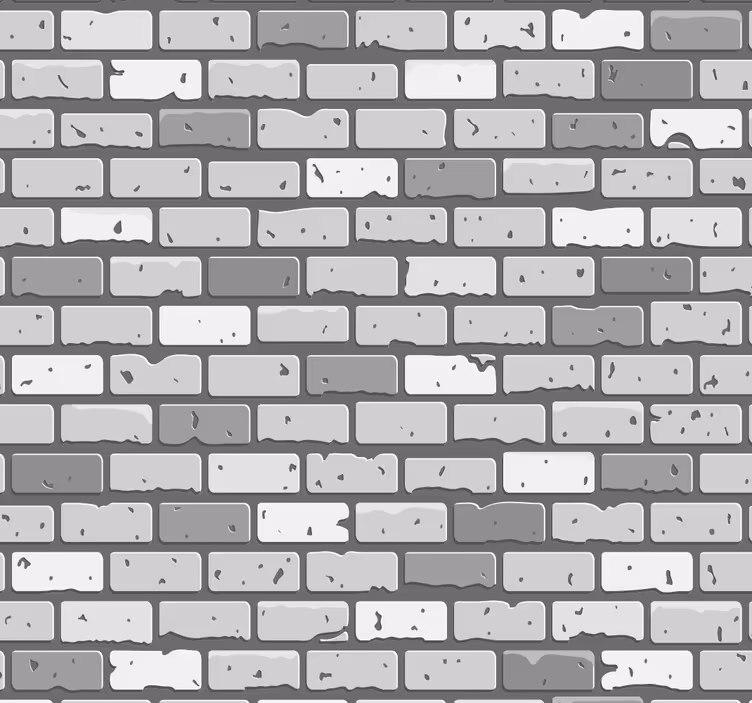 Beton tuğla duvar kağıdı - TenStickers