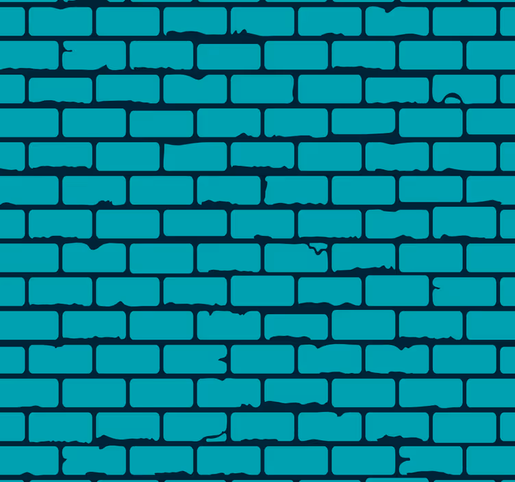 Aqua oturma odası duvar kağıdı - TenStickers