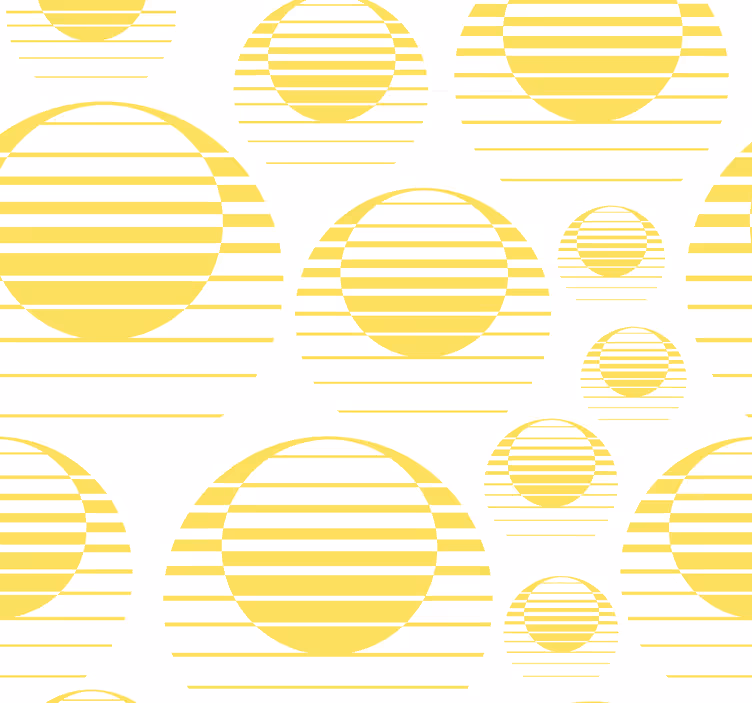 Geometrik daireler desen geometrik duvar kağıdı - TenStickers