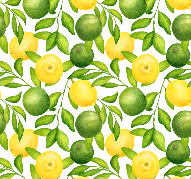 Limon ve limon narenciye duvar kağıdı - TenStickers