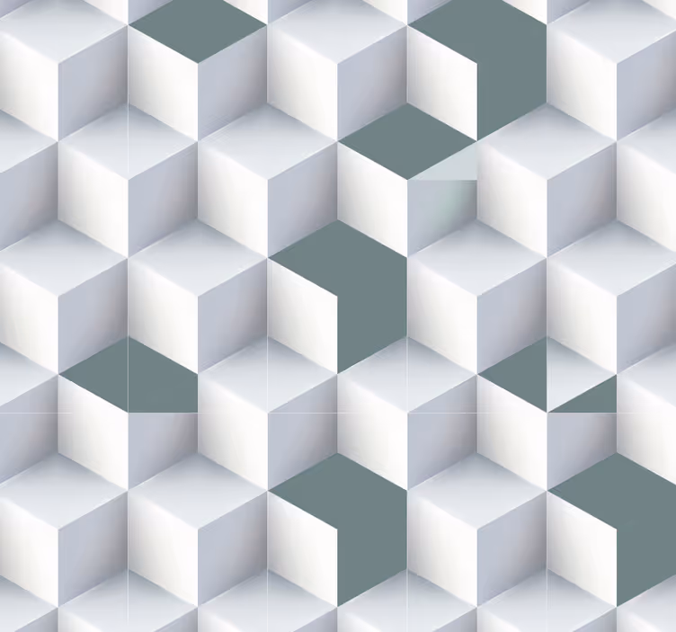 3d kübik odaların labirenti 3d duvar kağıdı - TenStickers