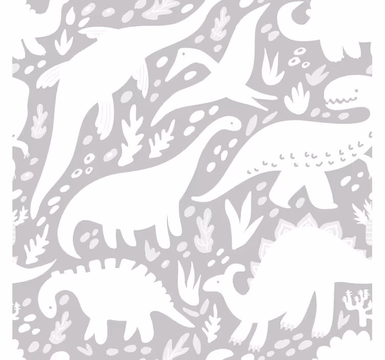 Dinozor hayvanat bahçesi dinozorlar duvar kağıdı - TenStickers