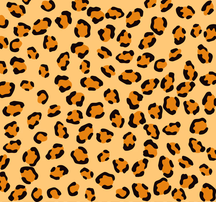 Leopar baskı hayvan duvar kağıdı - TenStickers