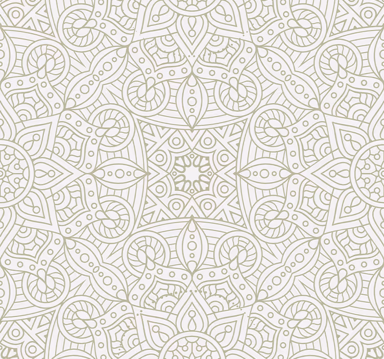 Geometrik mandalalar duvar kağıdı süslemeleri - TenStickers