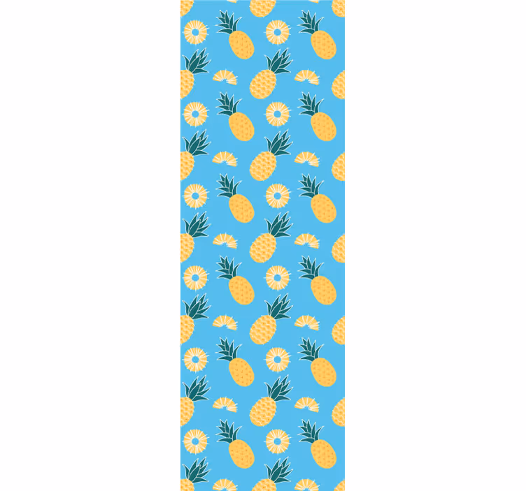 Tropikal ananas baskısı hayvan duvar kağıdı - TenStickers
