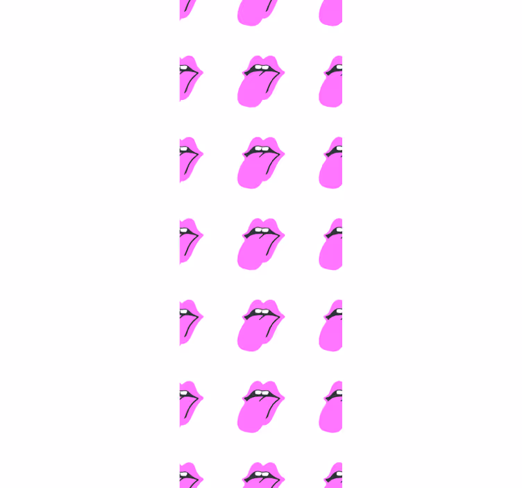 Pembe dudaklar modern duvar kağıdı ile ilgili görüntü - TenStickers