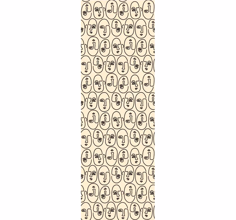 Picasso soyut yüzler soyut duvar kağıdı - TenStickers
