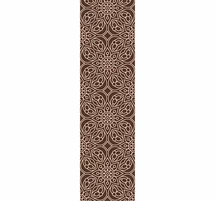 Mandala süsleme çiçekli duvar kağıdı - TenStickers