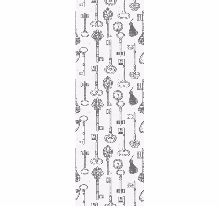 Farklı anahtarlar soyut duvar kağıdı - TenStickers