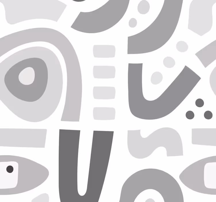 Soyut geometrik formlar geometrik duvar kağıdı - TenStickers