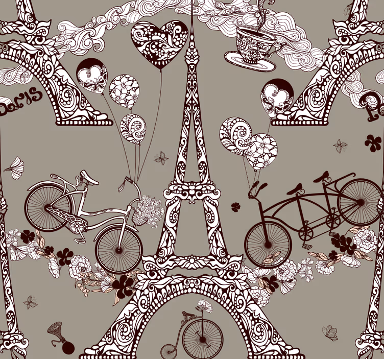 Paris hikayeleri şehir ve ülke duvar kağıdı - TenStickers