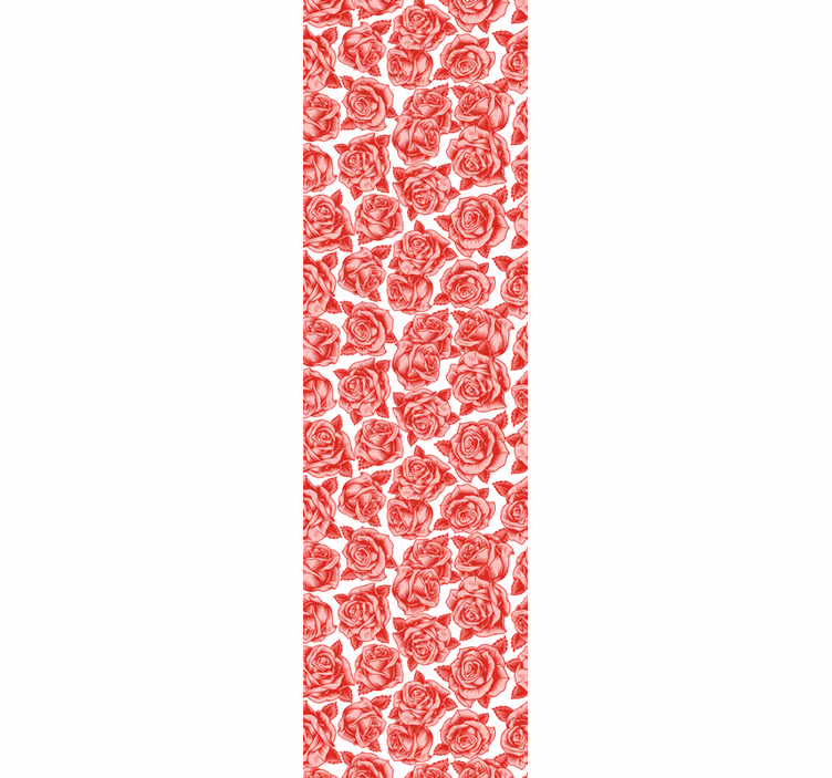 Gül deseni şıklığı çiçek desenli duvar kağıdı - TenStickers
