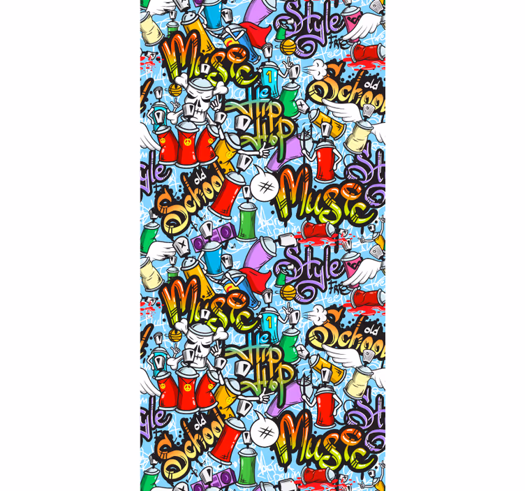 Renkli grafiti duvar etiketleri sanat duvar kağıdı - TenStickers