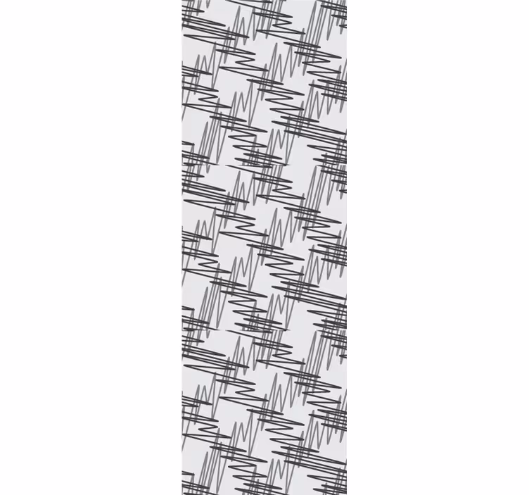 Soyut doğrusal motif oturma odası duvar kağıdı - TenStickers