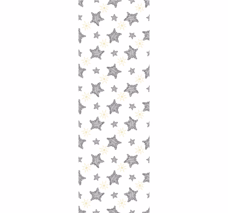 Yıldızlı motif yıldızlar duvar kağıdı - TenStickers