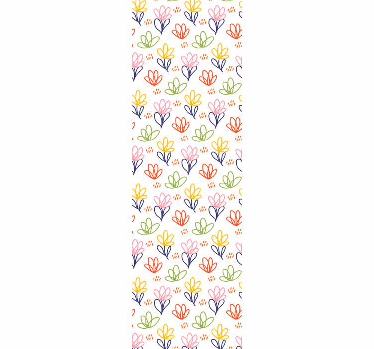 Mutlu egzotik çiçekler duvar kağıdı - TenStickers