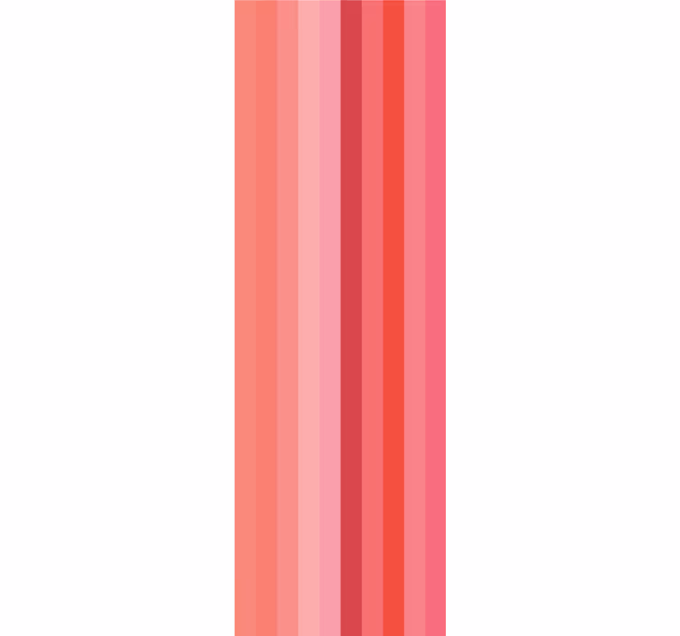 Pembe renkler dikey duvar kağıdı ile çizgili - TenStickers