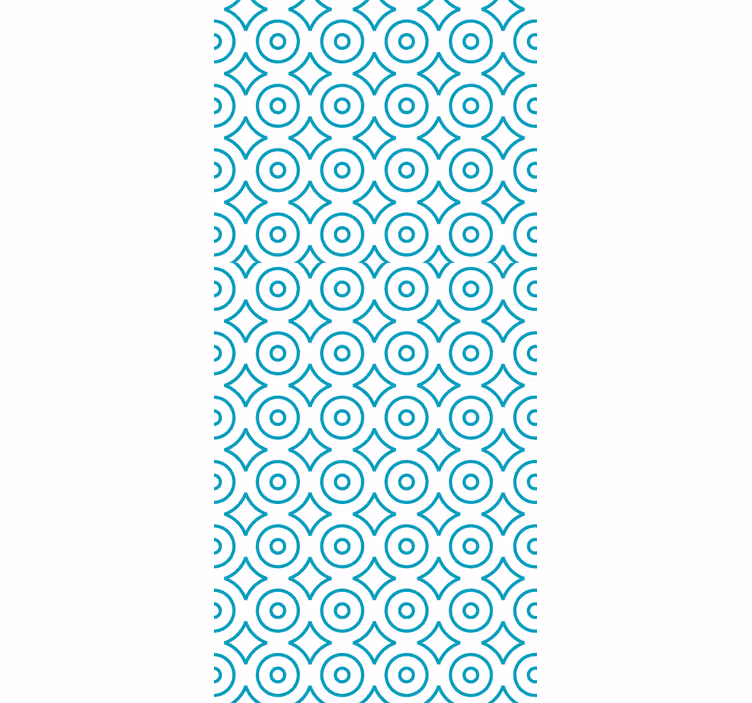 Dairesel geometrik desen geometrik duvar kağıdı - TenStickers