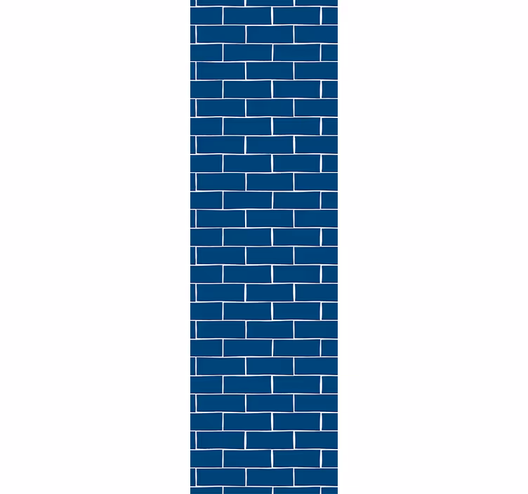 Mavi tuğla duvar kağıdı - TenStickers